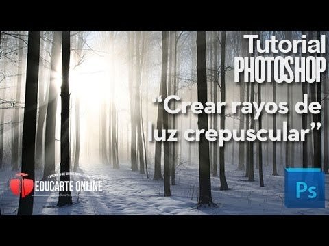 crear rayos de luz crepuscular en photoshop