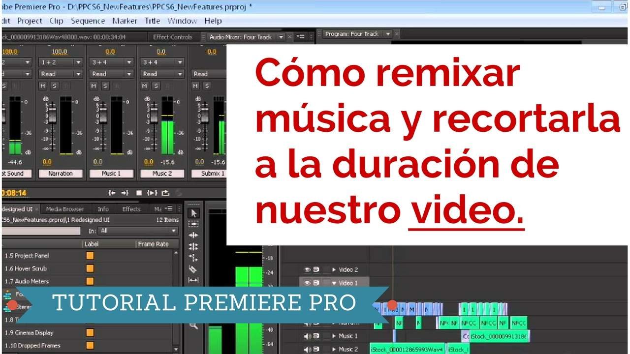 Como remixar música y recortarla para ajustar a nuestro video